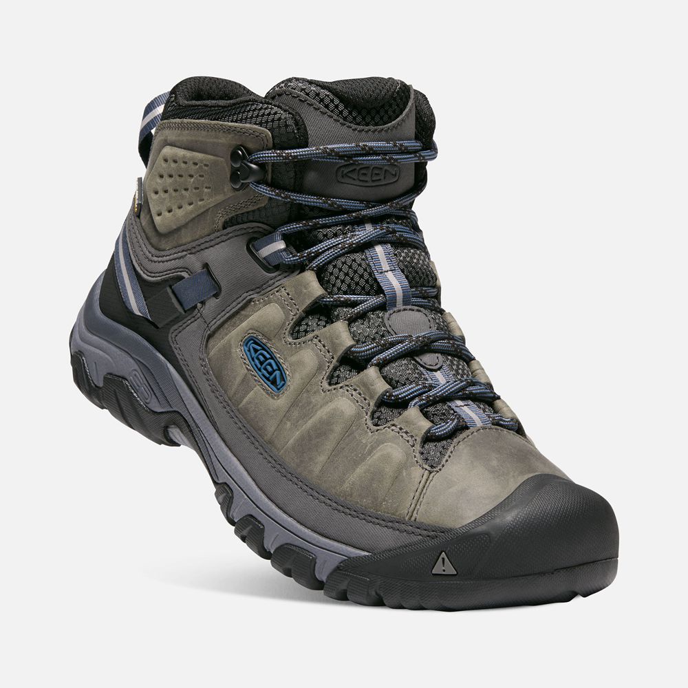 Bottes de Randonnée Keen Homme Noir Marron | Targhee Iii Waterproof Mid | LTZVP-1259